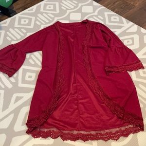 Maroon Cardigan
